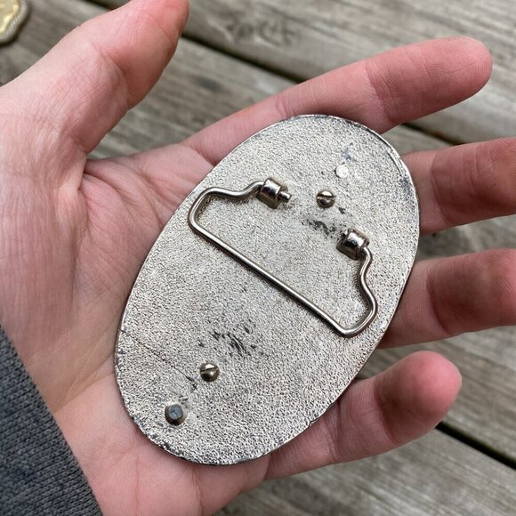 Lot of 5 Vintage 1980s Belt Buckles - Picture 7 of 12